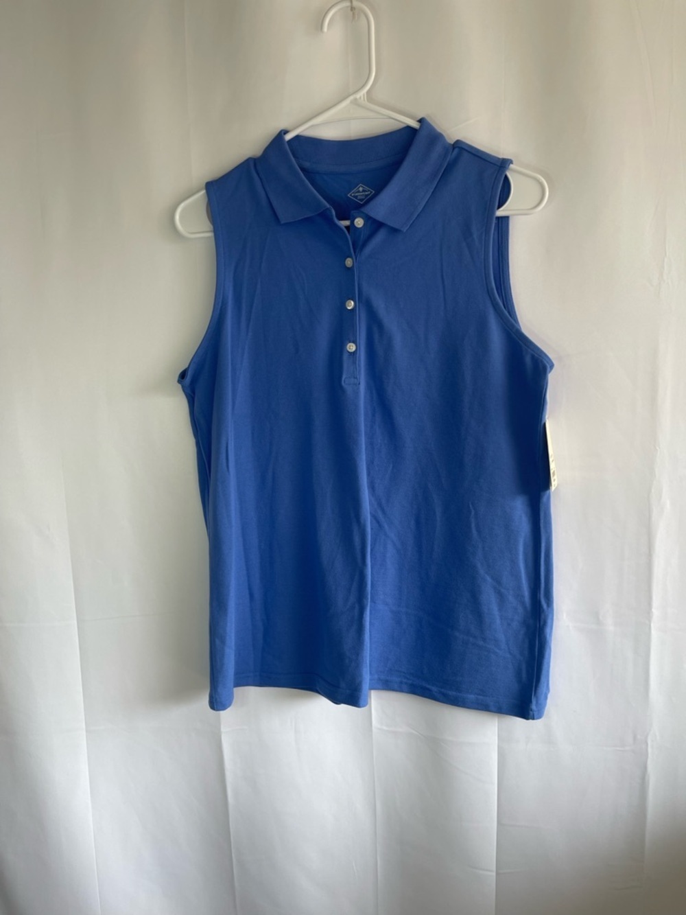 St. John's Bay Sleeveless Polo Tank - Blue